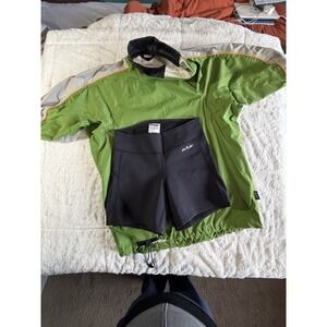 NRS Endurance Splash Jacket Hyprotex Waterproof & Biker Shorts Size M